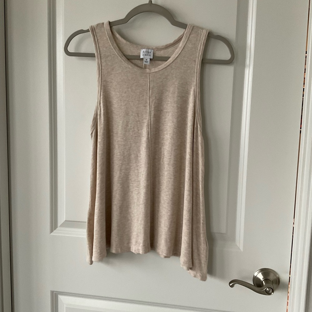 Peyton Jensen Evereve Ribbed Flowing Tank, Size M